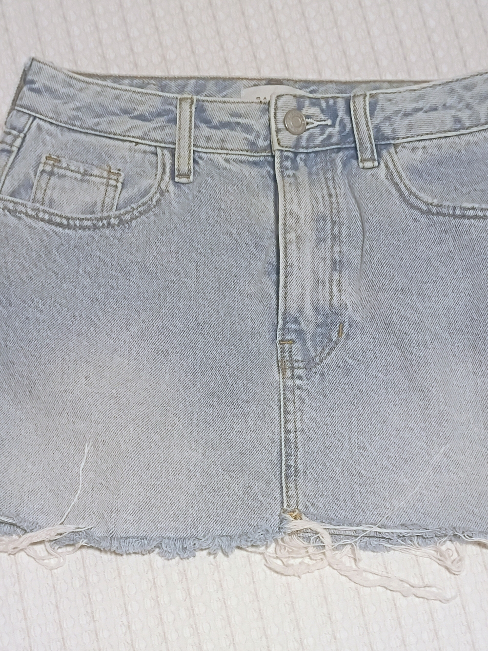 PacSun Light Wash Denim Mini Skirt Size 24